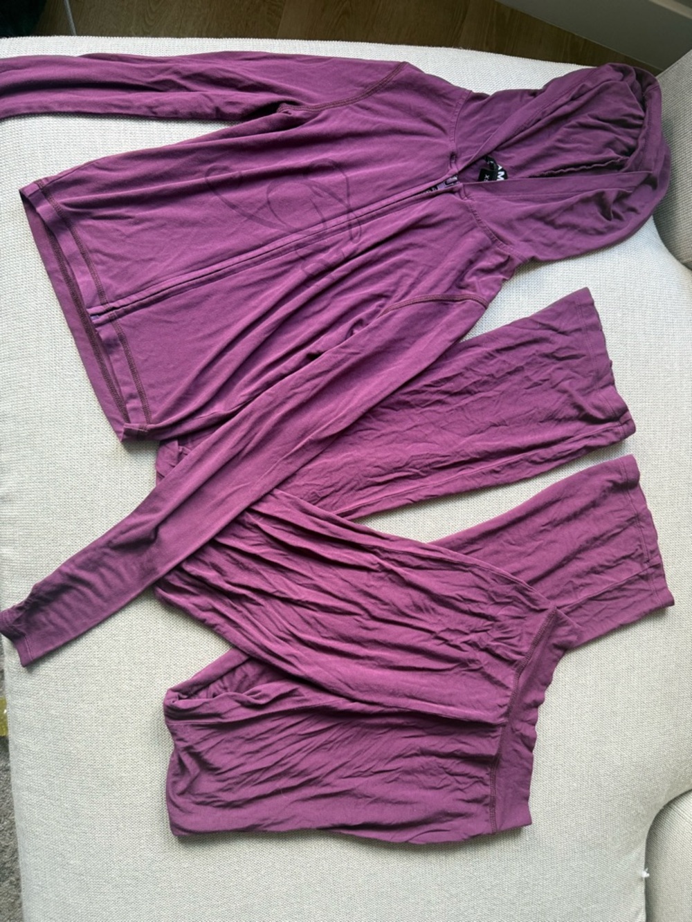 I.AM.GIA Plum Hooded Zip-Up and Joggers Set